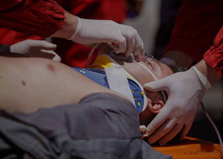 Taking patient in emergency for hospital